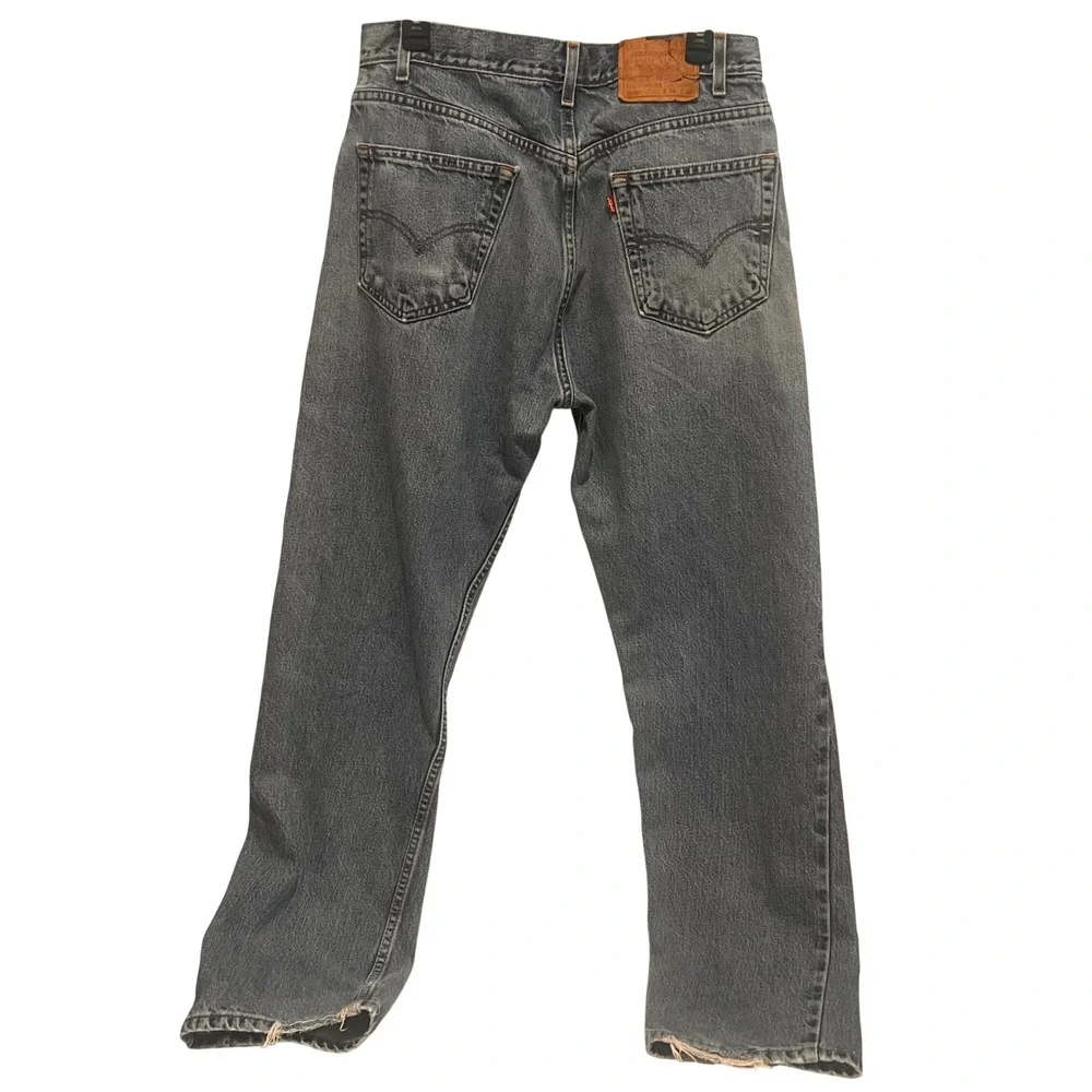 Levi's 505‎ Jeans Blue Regular Fit Straight Leg Vintage Retro 34x32 Mens